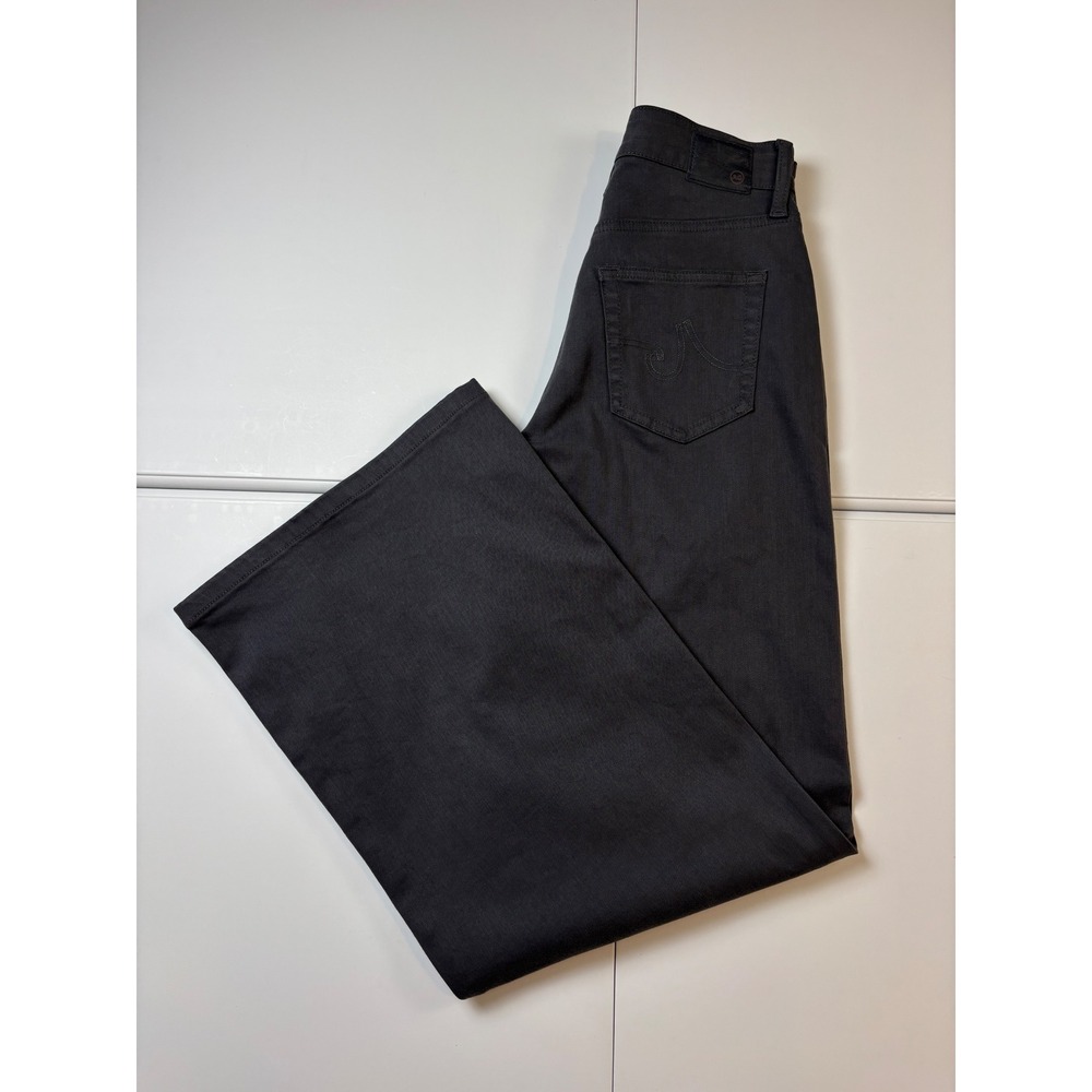 NWOT AG Adriano Goldschmied Deven High Rise Ultra Wide Leg Jeans 24 Grey Denim